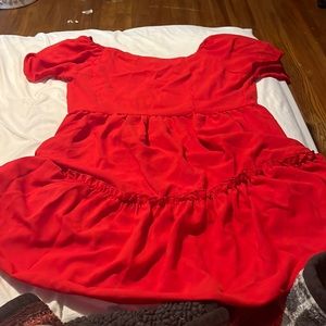 Off the shoulder red dress XL